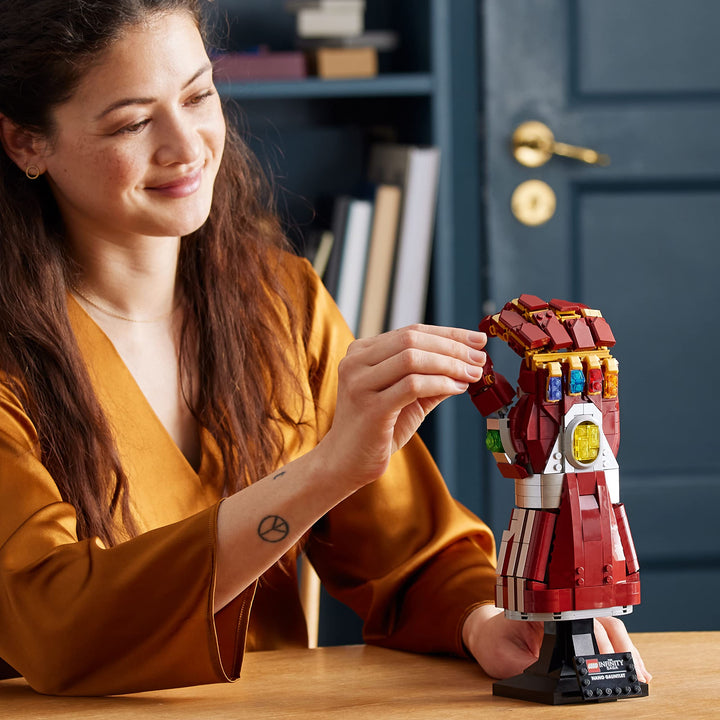 Lego Marvel Nano Guantelete Iron Man Con Piedras Del Infinito Modelo 76223 Para Colección - Imagen 6