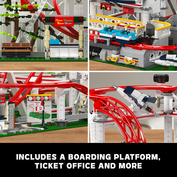 Juego de Construcción Montaña Rusa Grande Motor Mould King Kit STEM para Niños y Adultos - Imagen 4