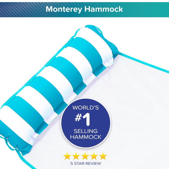 Aqua Hamaca Flotador Inflable 4 en 1 Monterey Piscina y Lago Confortable y Resistente - Imagen 3