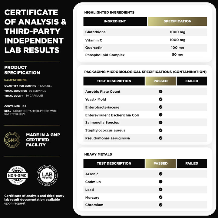 Glutatión Liposomal 2000 Mg Complejo Antioxidante Blanqueado Súper Absorción - Imagen 5