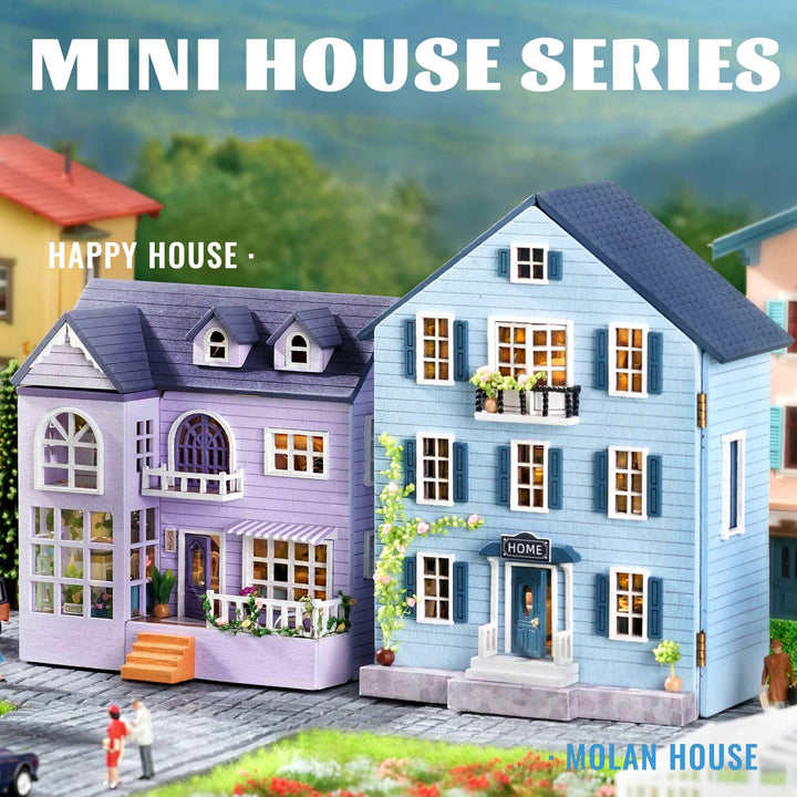 Casa De Muñecas En Miniatura Kit Diy Creativo Con Muebles Para Armar Y Decorar - Imagen 8