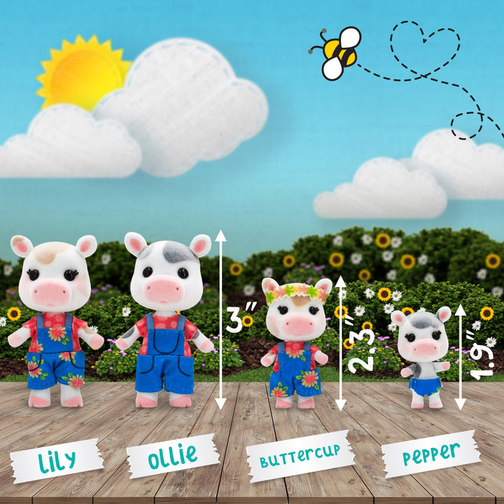 Muñecas Flocadas Sweet Cloverberrys 4 Figuras Coleccionables Juguetes Interactivos para Niños - Imagen 3