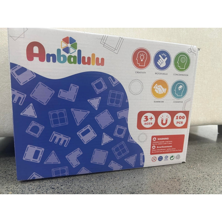 Azulejos Magnéticos 100 Bloques Y 2 Coches Educativos STEM para Niños - Imagen 6