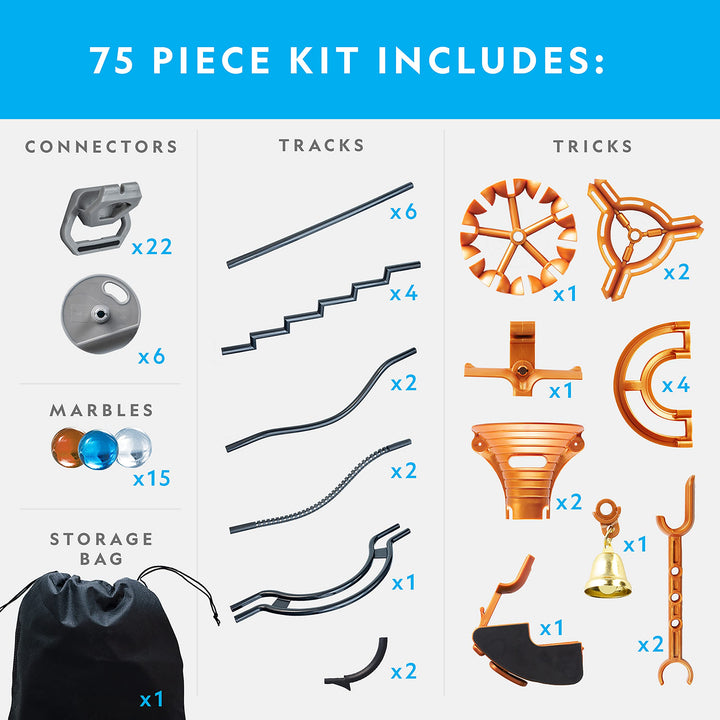 Juego de Construcción Magnético 75 Piezas Laberinto Canicas National Geographic STEM - Imagen 6