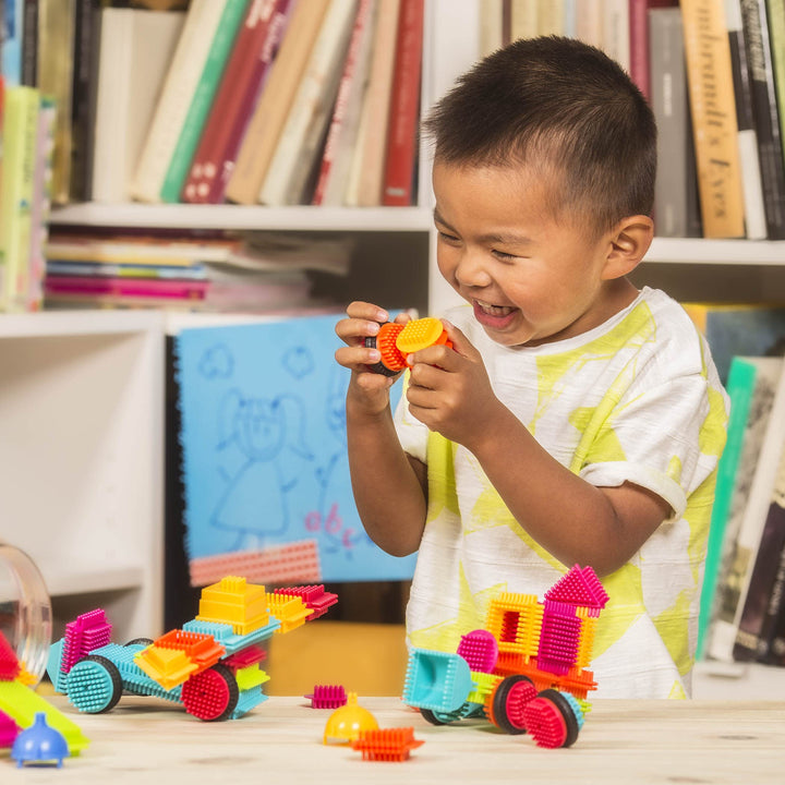 Juguete Bloques de Construcción 80 Piezas Bristle Blocks para Niños Desarrollo Creativo - Imagen 2