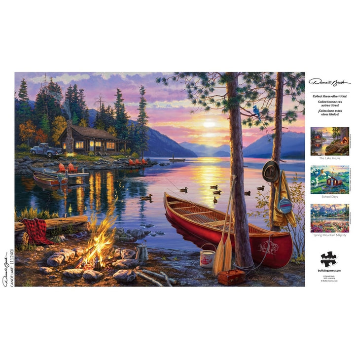 Rompecabezas Canoe Lake Darrell Bush 1000 Piezas Buffalo Games - Imagen 5