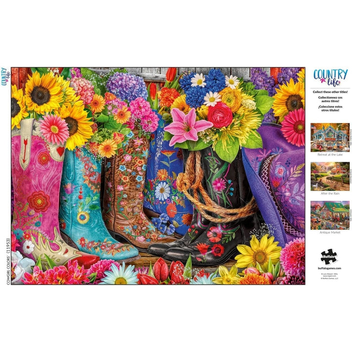 Rompecabezas 1000 Piezas Colores Vaqueras Divertido Alta Calidad Adultos - Imagen 5