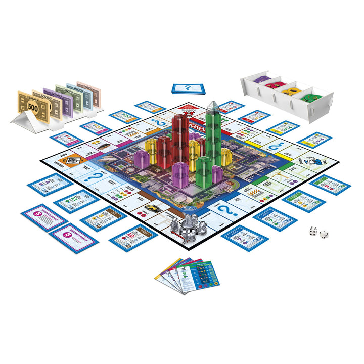 Monopoly Builder Juego De Mesa Con Bloques De Construcción Divertido Y Estratégico - Imagen 4