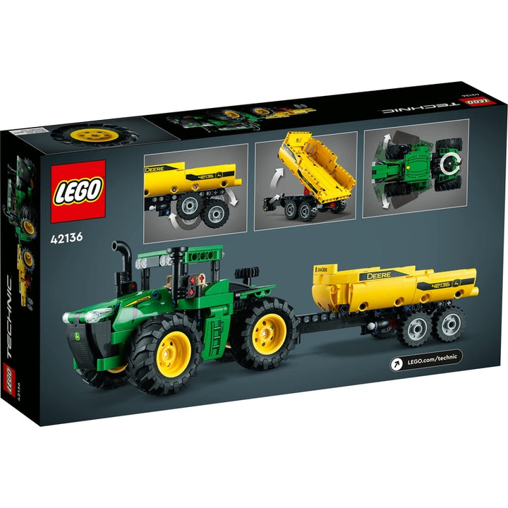 Lego Technic John Deere 9620R 4WD Tractor 42136 Juguete de Construcción con Remolque - Imagen 6