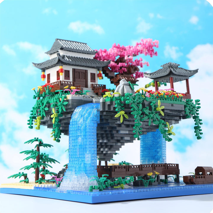 Juego De Construcción Árbol Cerezo 3320 Piezas Con Música Sakura Tree House - Imagen 6
