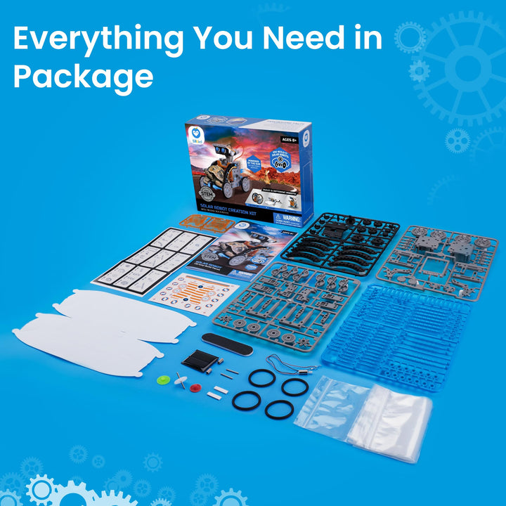 Robot Solar Didáctico 12 en 1 190 Piezas Construcción Ciencia Tecnología para Niños - Imagen 8