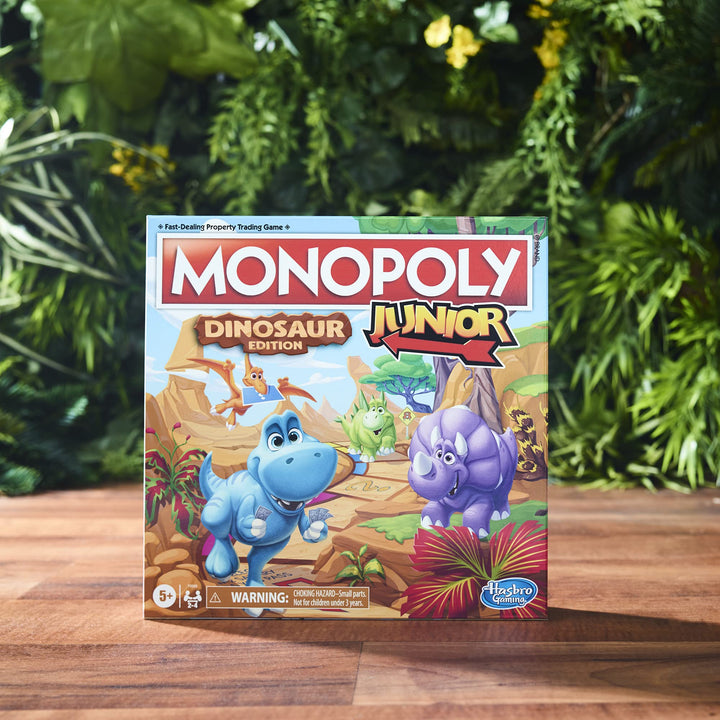 Juego De Mesa Hasbro Monopoly Junior Edición Dinosaurio Educativo Divertido - Imagen 5