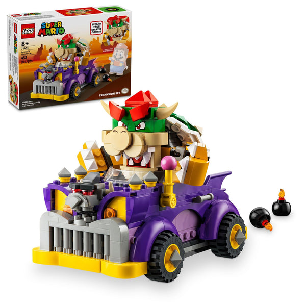 LEGO Super Mario Bowser Muscle Car Juego Expansión Interactivo 458 Piezas - Imagen 1