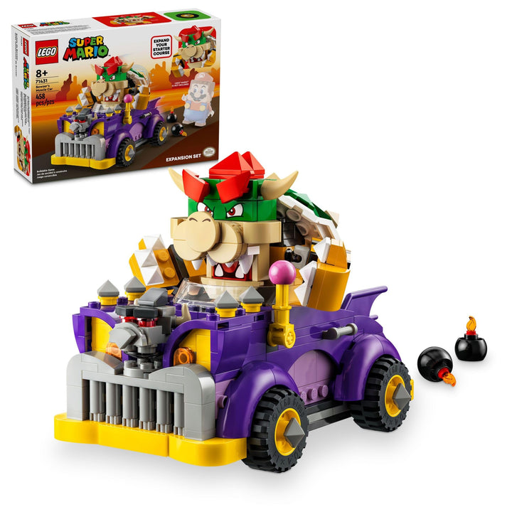 LEGO Super Mario Bowser Muscle Car Juego Expansión Interactivo 458 Piezas - Imagen 1