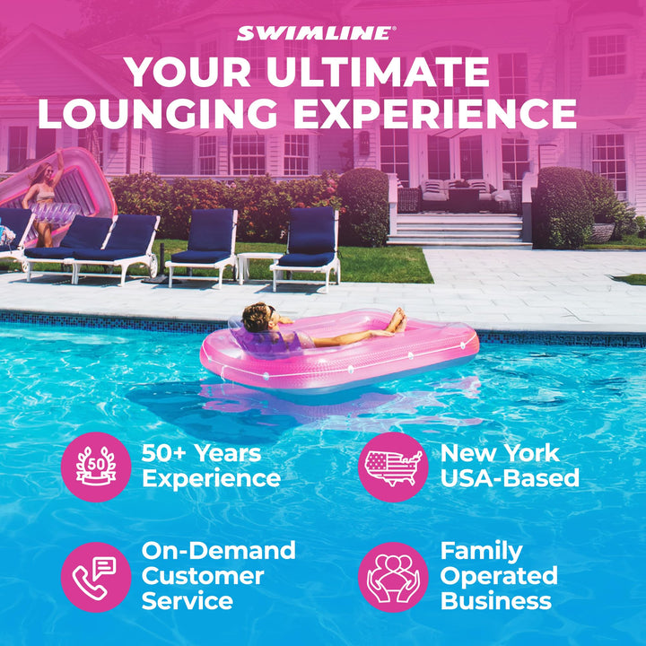 Swimline Suntan Tub Flotador Inflable con Reposacabezas para Bronceado y Relax en Piscina y Patio - Imagen 9