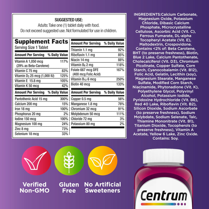 Multivitamínico Para Women Con Hierro Vitaminas B Sin Gluten 250 Tablets - Imagen 7