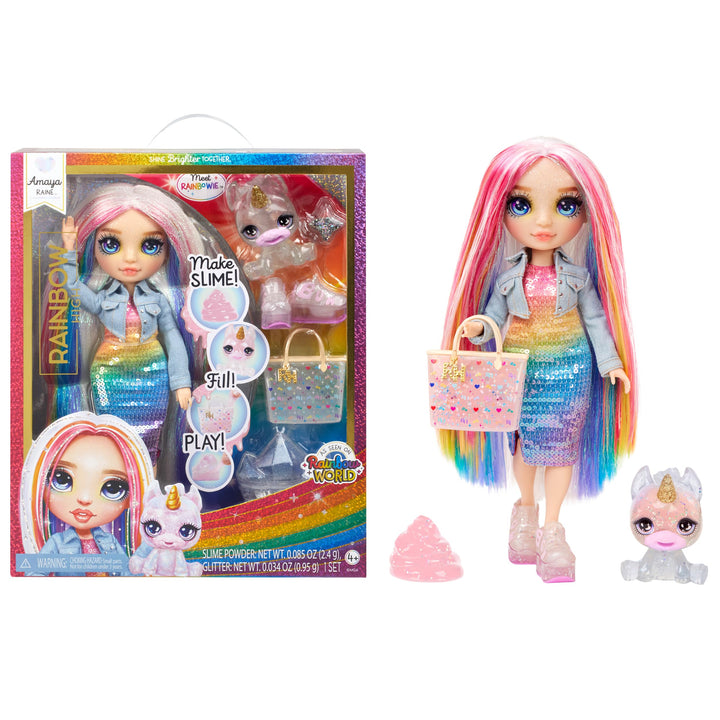 Muñeca Amaya Rainbow High Con Slime Y Mascota Mágica Personalizable - Imagen 1