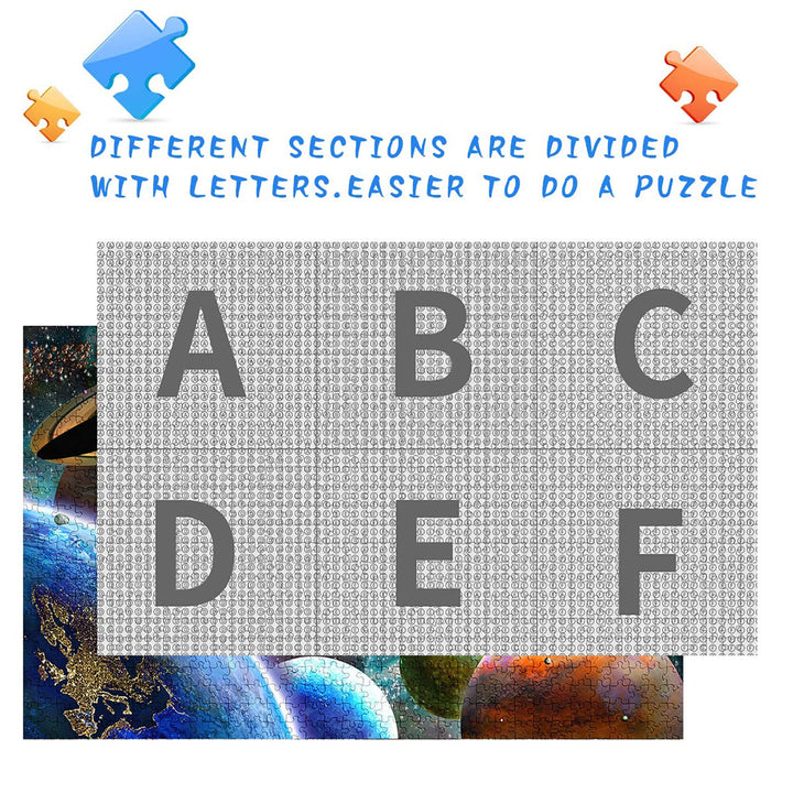 Rompecabezas 1000 Piezas Sistema Solar Para Adultos y Familias Diseño Mejorado - Imagen 5