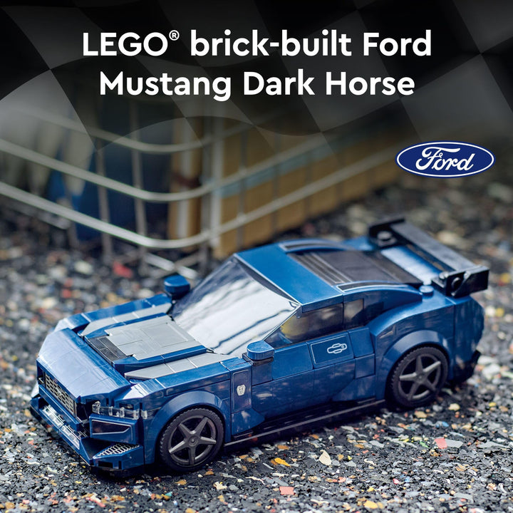 Lego Speed Champions Ford Mustang Dark Horse Juguete de Construcción para Niños y Coleccionistas - Imagen 2
