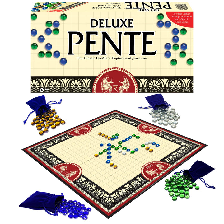 Deluxe Pente Juego Estrategia Familiar Portátil Hasta 4 Jugadores - Imagen 1