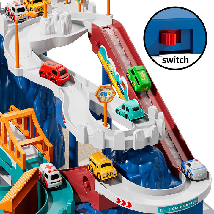 Juego De Pista De Carreras Dinosaurios 10 Autos Educativos 3 - Imagen 6