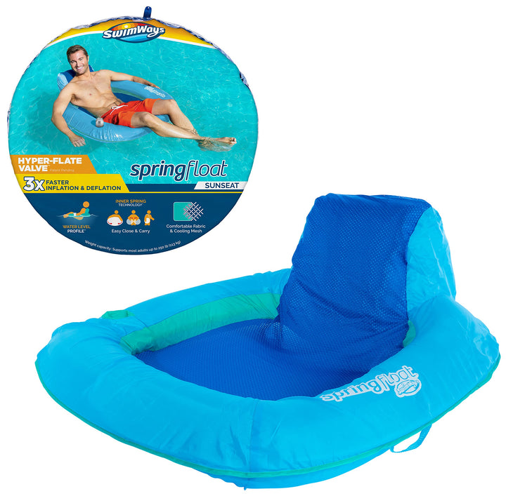 Swimways 6060074 Spring Float Sunseat Cómodo Asiento De Rela - Imagen 1
