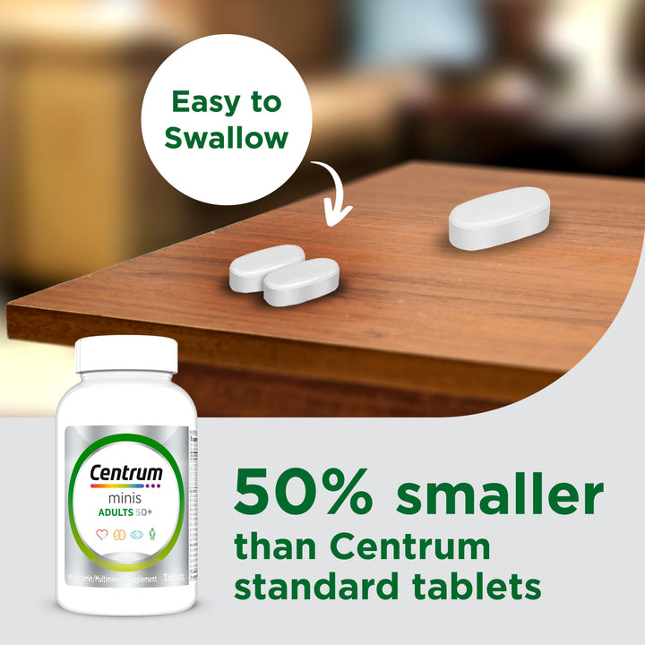 Centrum Minis Adulto 50 Plus Multivitaminico Salud Cognitiva Y Osea - Imagen 4