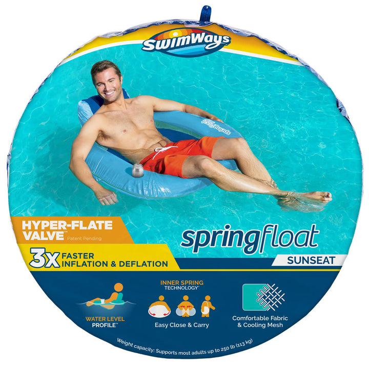 Swimways 6060074 Spring Float Sunseat Cómodo Asiento De Rela - Imagen 3