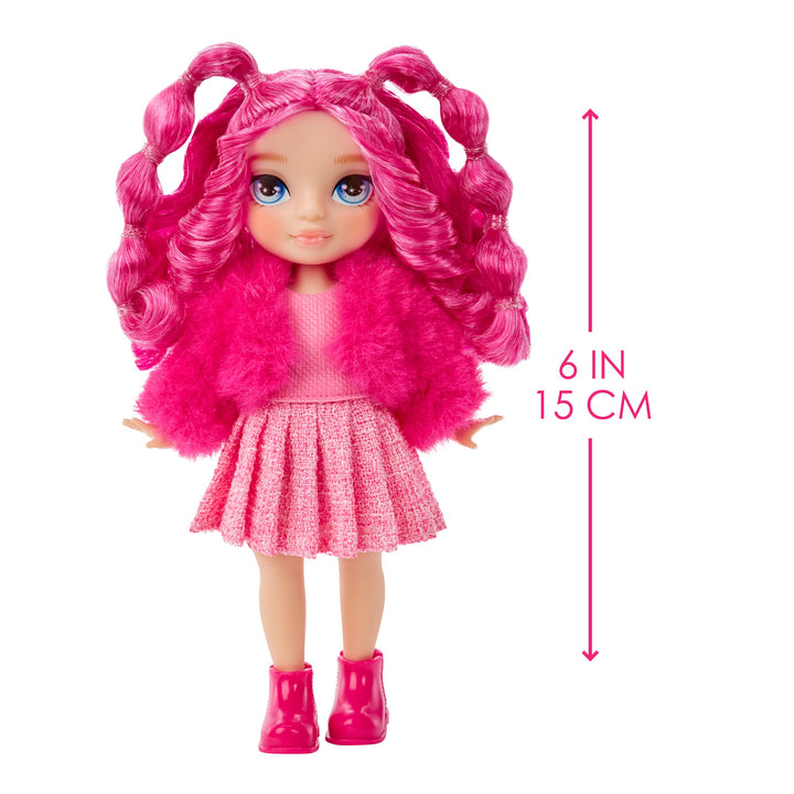 Muñeca Articulada Magenta Monroe 14 Cm Con Gatito Rosa Y Accesorios - Imagen 2