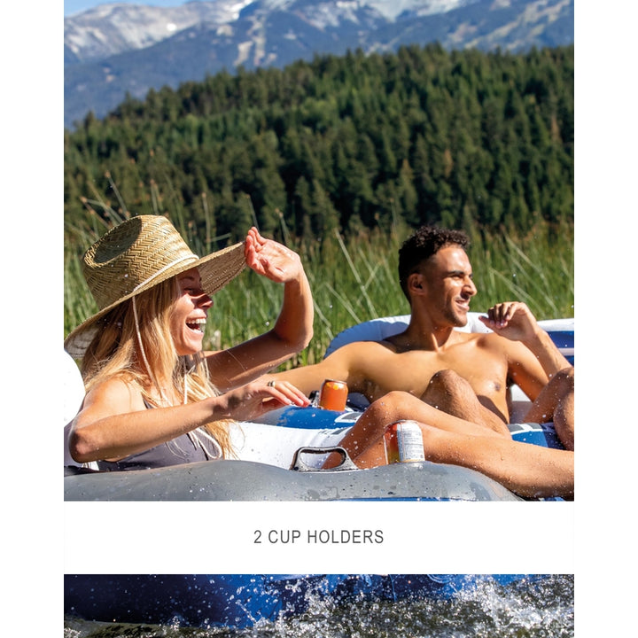 Intex River Run II Flotador Inflable Para 2 Personas Con Enfriador y Portavasos - Imagen 3