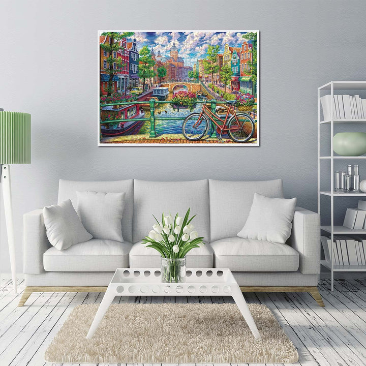 Rompecabezas Ámsterdam 1000 Piezas Educativo para Adultos Decoración Familiar - Imagen 3