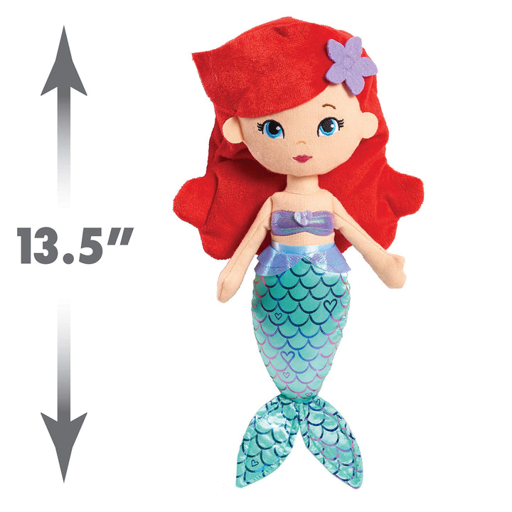 Peluche Sirenita Ariel 34 cm con Pelo Rojo para Niños Disney Princess - Imagen 3