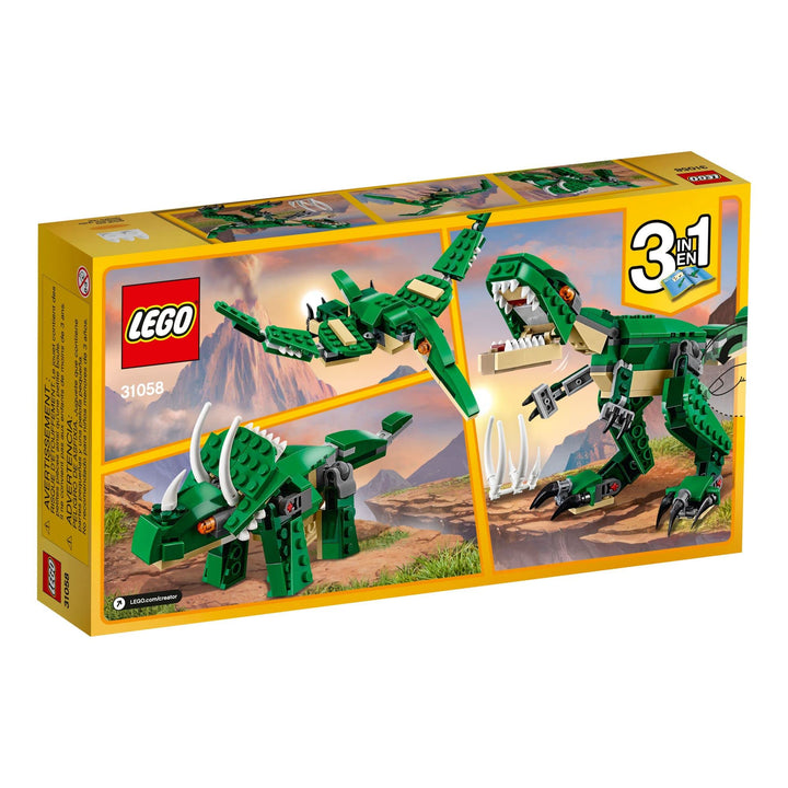 Lego Kit Para Armar Dinosaurios Creator 3 en 1 T-Rex Triceratops Pterodáctilo 174 Piezas - Imagen 5