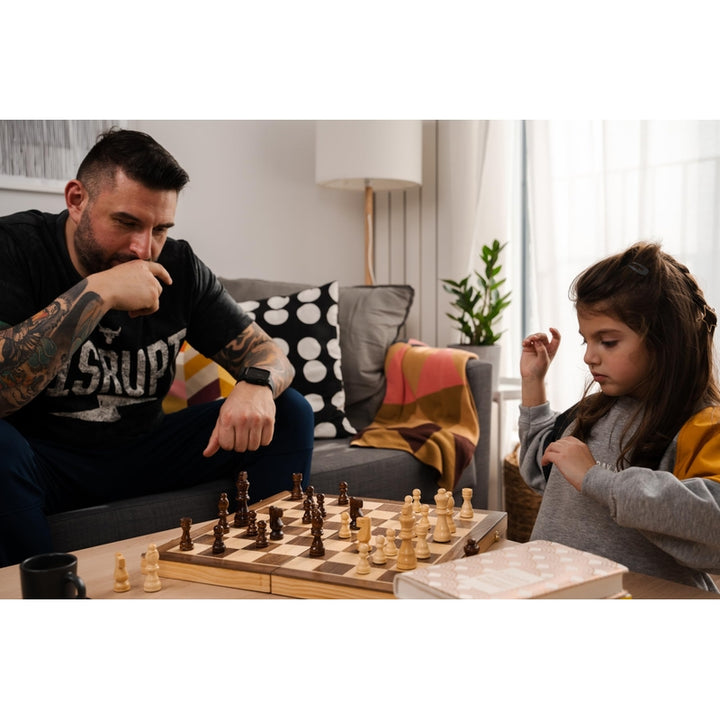 Juego De Ajedrez Chess Armory 15 x 15 Pulgadas con Curso Gratis y Piezas Hechas a Mano - Imagen 2