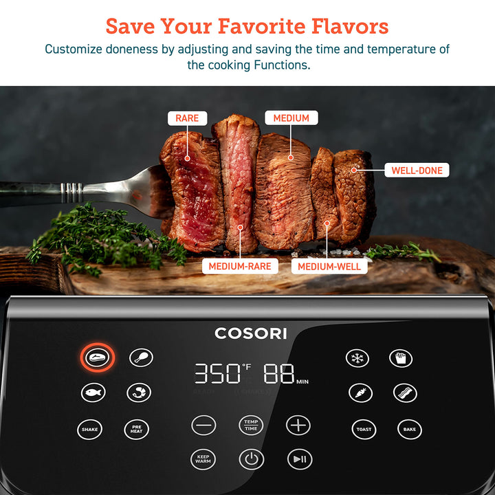 Air Fryer Cosori De 5.8 Litros 12 En 1 Cocina Rápida Y Saludable - Imagen 3
