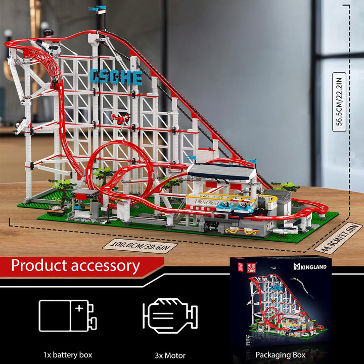 Juego de Construcción Montaña Rusa Grande Motor Mould King Kit STEM para Niños y Adultos - Imagen 7