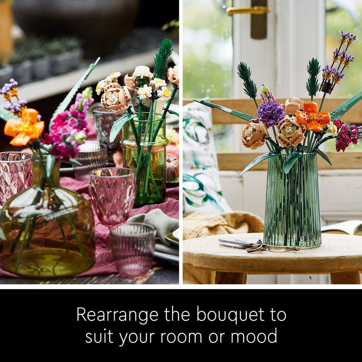 Lego Icons 10280 Ramo de Flores 756 Piezas Decoración Creativa para Adultos - Imagen 6