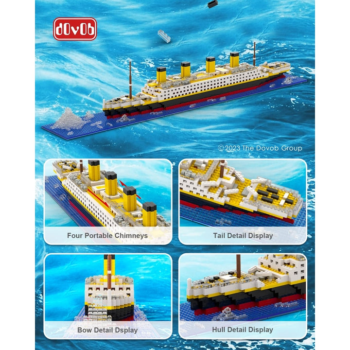Set de Construcción Titanic 1872 Piezas 2 Figuras Juguete Ideal para Adultos y Niños - Imagen 6