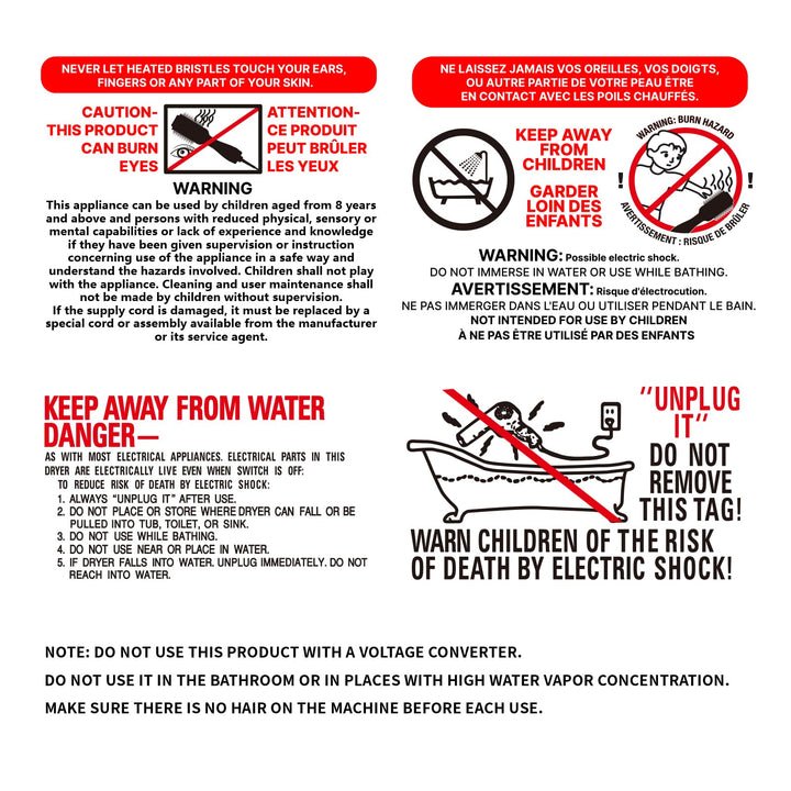 Cepillo Secador De Pelo Umeely Voluminizador 4 En 1 Con Tecnología Cerámica e Iónica - Imagen 8