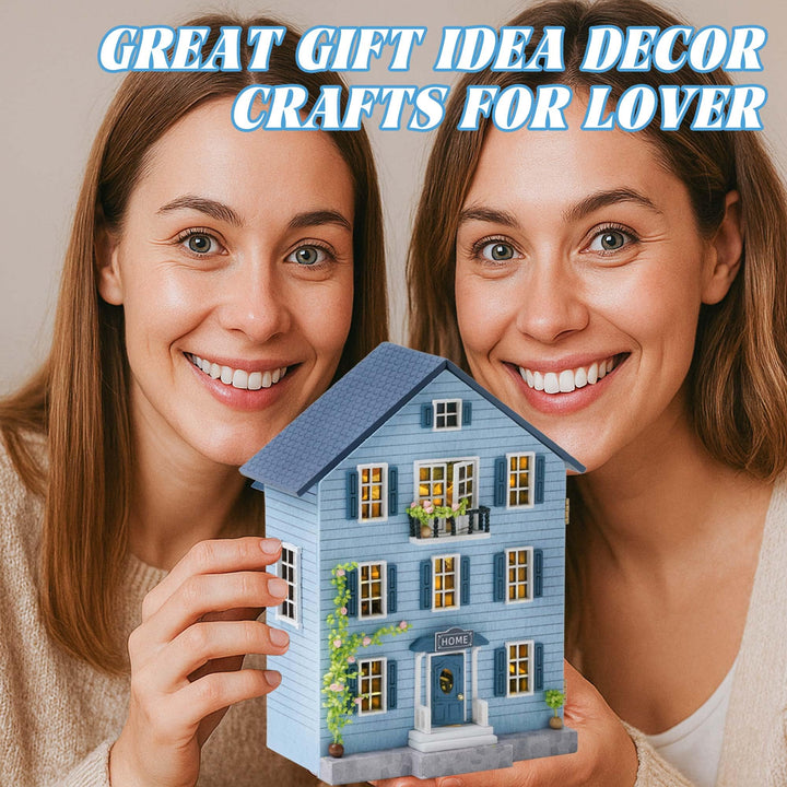 Casa De Muñecas En Miniatura Kit Diy Creativo Con Muebles Para Armar Y Decorar - Imagen 4