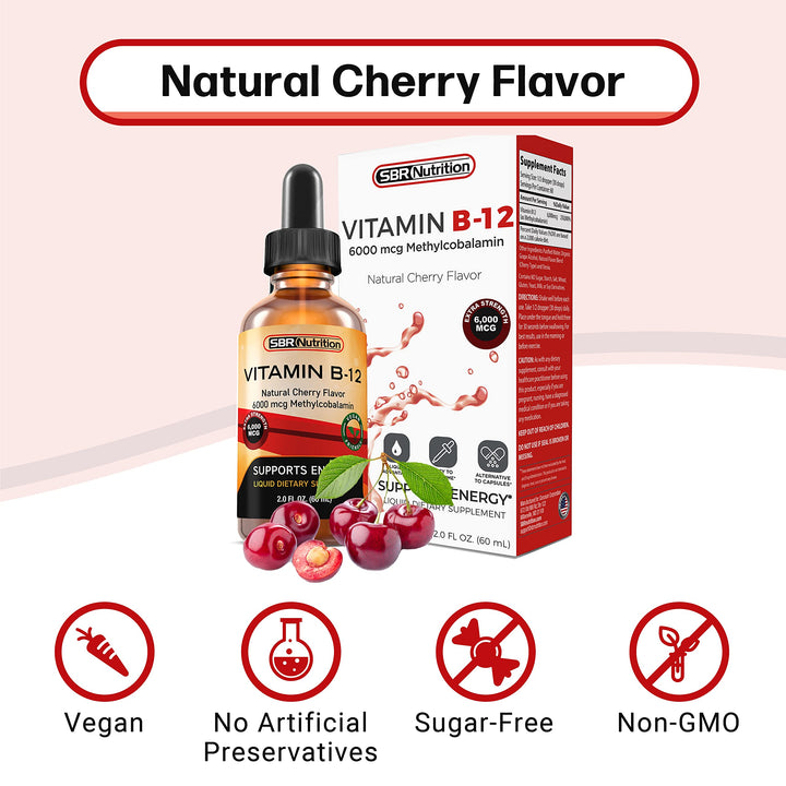 Vitamina B12 Metilcobalamina Líquida 6000 Mcg Extra Fuerza - Imagen 4