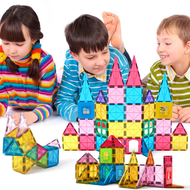 Juego De Bloques Magnéticos 3D Educativos Para Niños Construcción Y Creatividad - Imagen 5