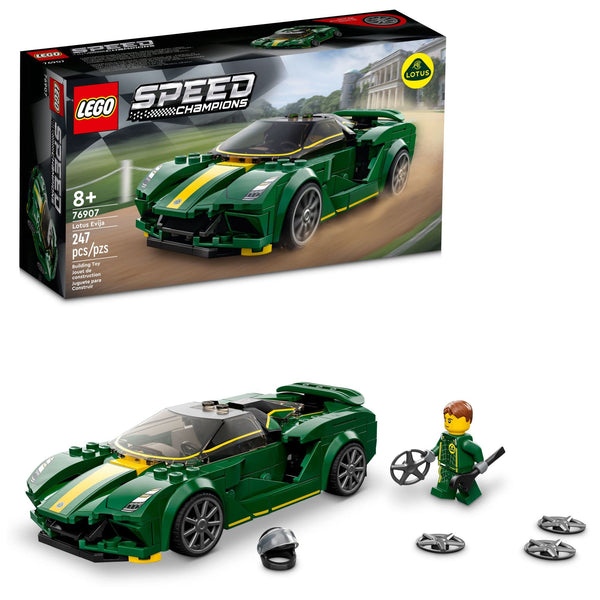 Speed Champions Lotus Evija 76907 Coche de Carreras de Juguete con Minifigura para Niños - Imagen 1