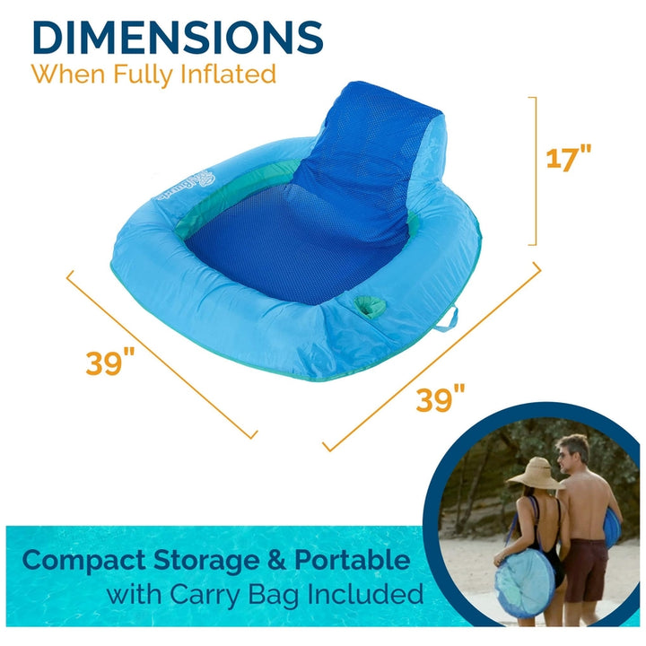 Swimways 6060074 Spring Float Sunseat Cómodo Asiento De Rela - Imagen 7