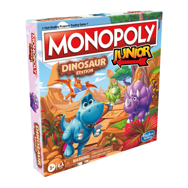 Juego De Mesa Hasbro Monopoly Junior Edición Dinosaurio Educativo Divertido - Imagen 1