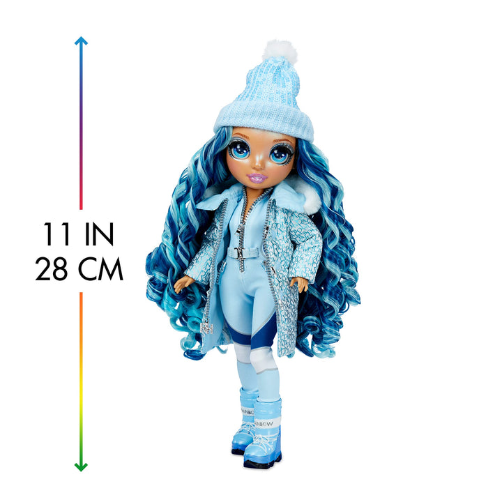 Muñeca Skyler Bradshaw Rainbow High Moda Invierno Con Snowboard - Imagen 4