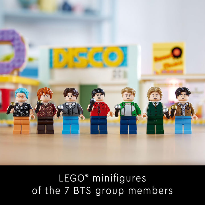 Lego Ideas BTS Dynamite 21339 Set Con 7 Minifiguras K-pop Para Adultos - Imagen 4