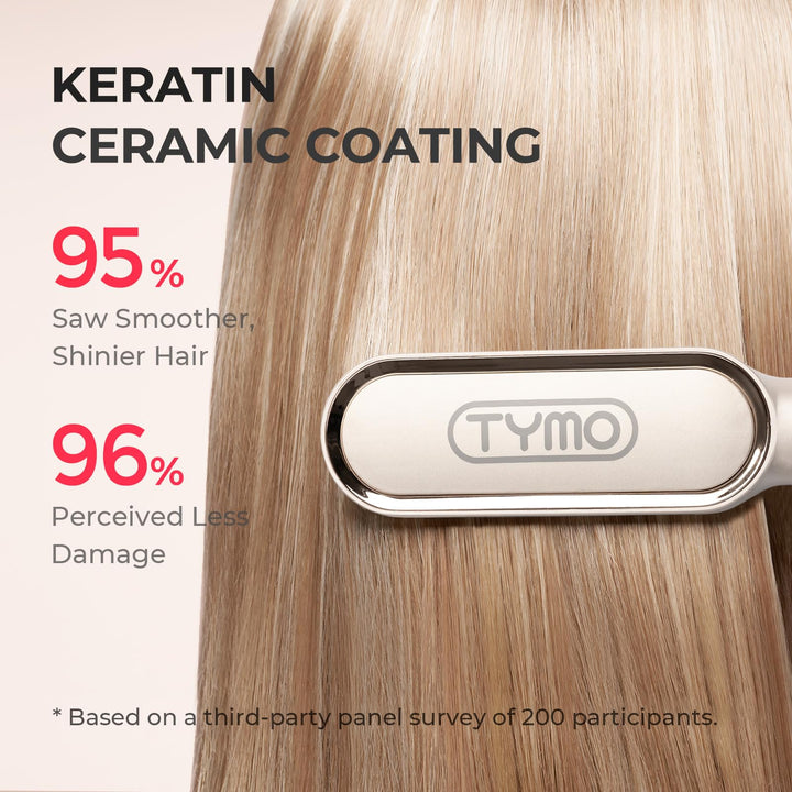 Cepillo Alisador De Pelo Tymo Ring Con Revestimiento Ceramico Y Queratina - Imagen 3