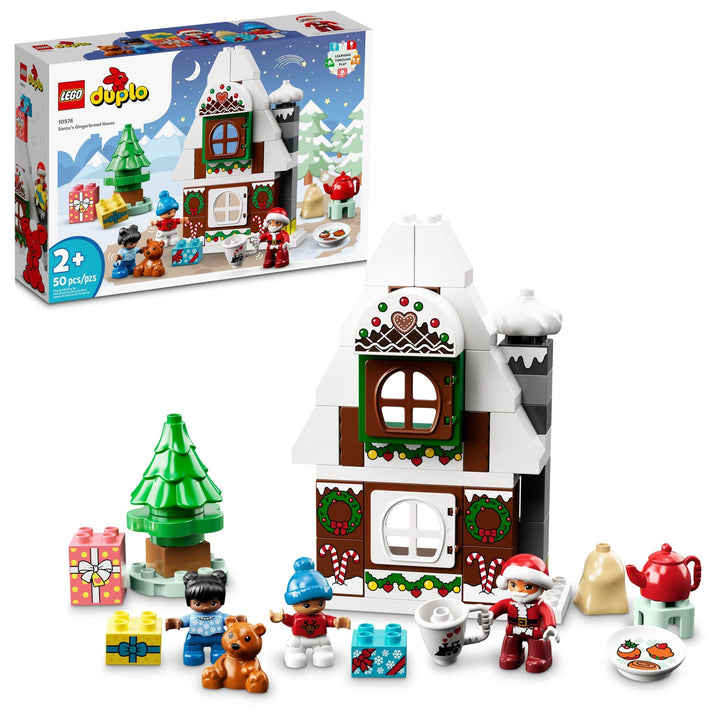 Duplo Casa De Jengibre Papá Noel Juguete Navidad Niños 2 Años - Imagen 1