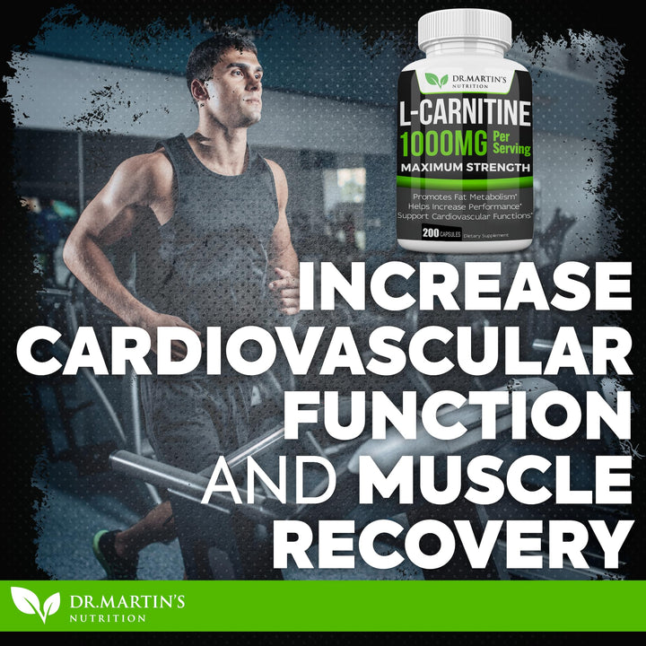 L-Carnitina Extra Fuerte Dr Martins 1000 Mg Metabolismo Y Energía - Imagen 3
